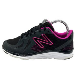 New‎ Balance 790v6 Running Shoes Womens 8D Black Pink Lace Up Athletic Sneakers